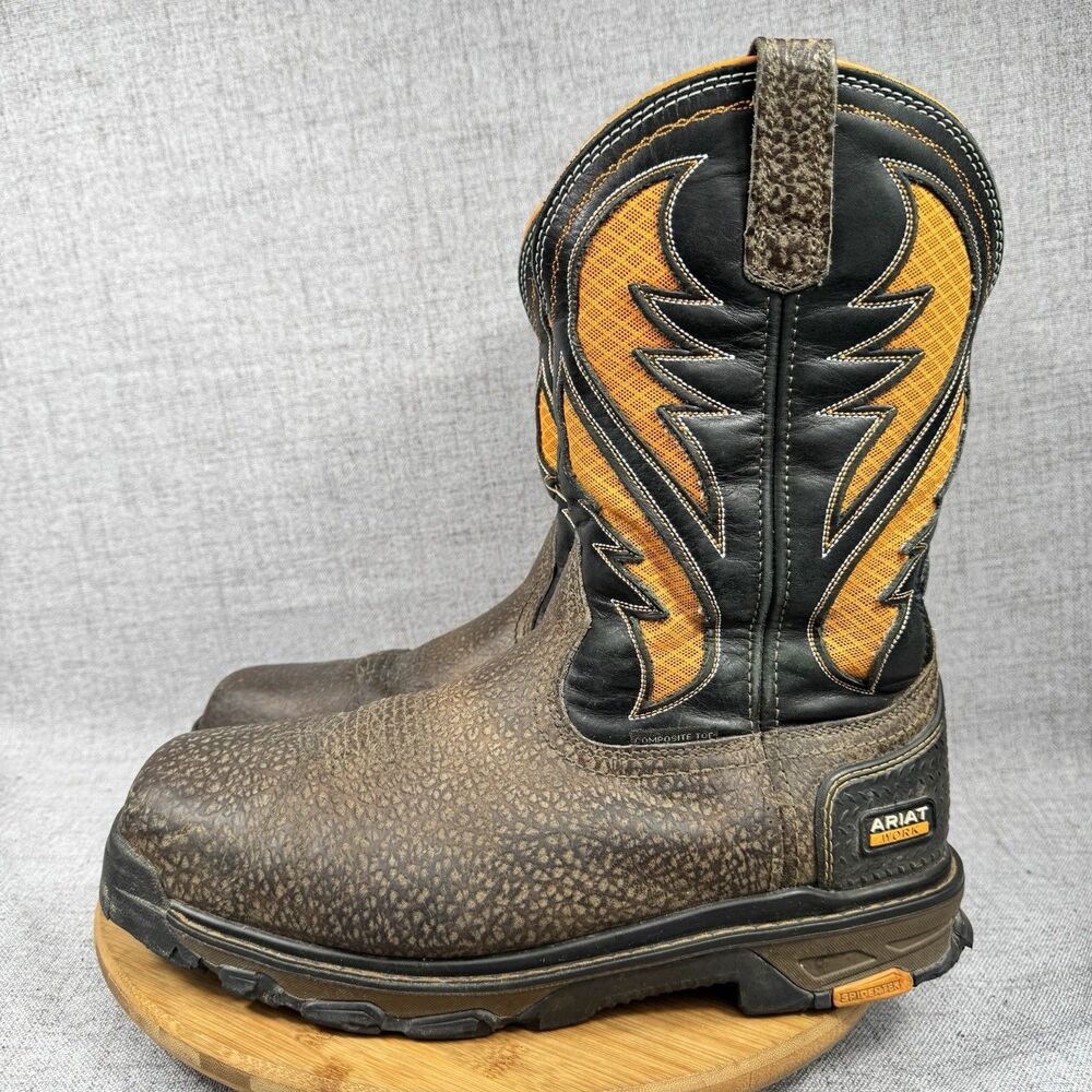 Ariat Intrepid VentTEK Composite Toe Leather Work Boots Men's 11.5 EE - Picture 2 of 10